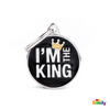 My Family CHARMS ID TAG CIRCLE "I'M THE KING"