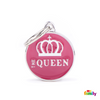 My Family CHARMS ID TAG CIRCLE "THE QUEEN"