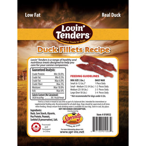Lovin' Tenders Duck Jerky Natural Dog Treats 7 Oz.