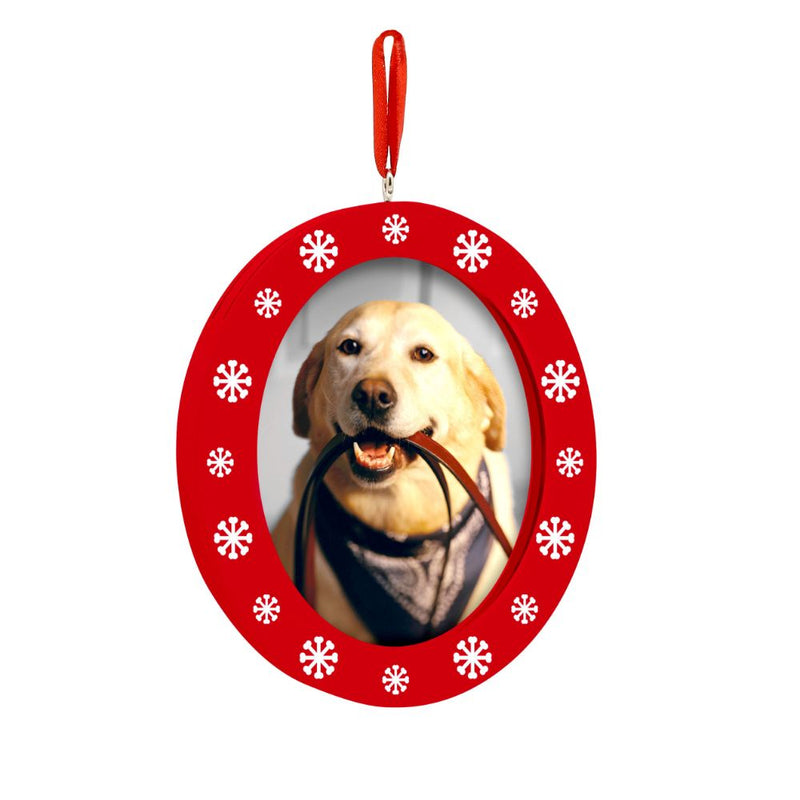 Pearhead "Seasons Grrreetings" Pet Double Sided Photo and Ink Ornament