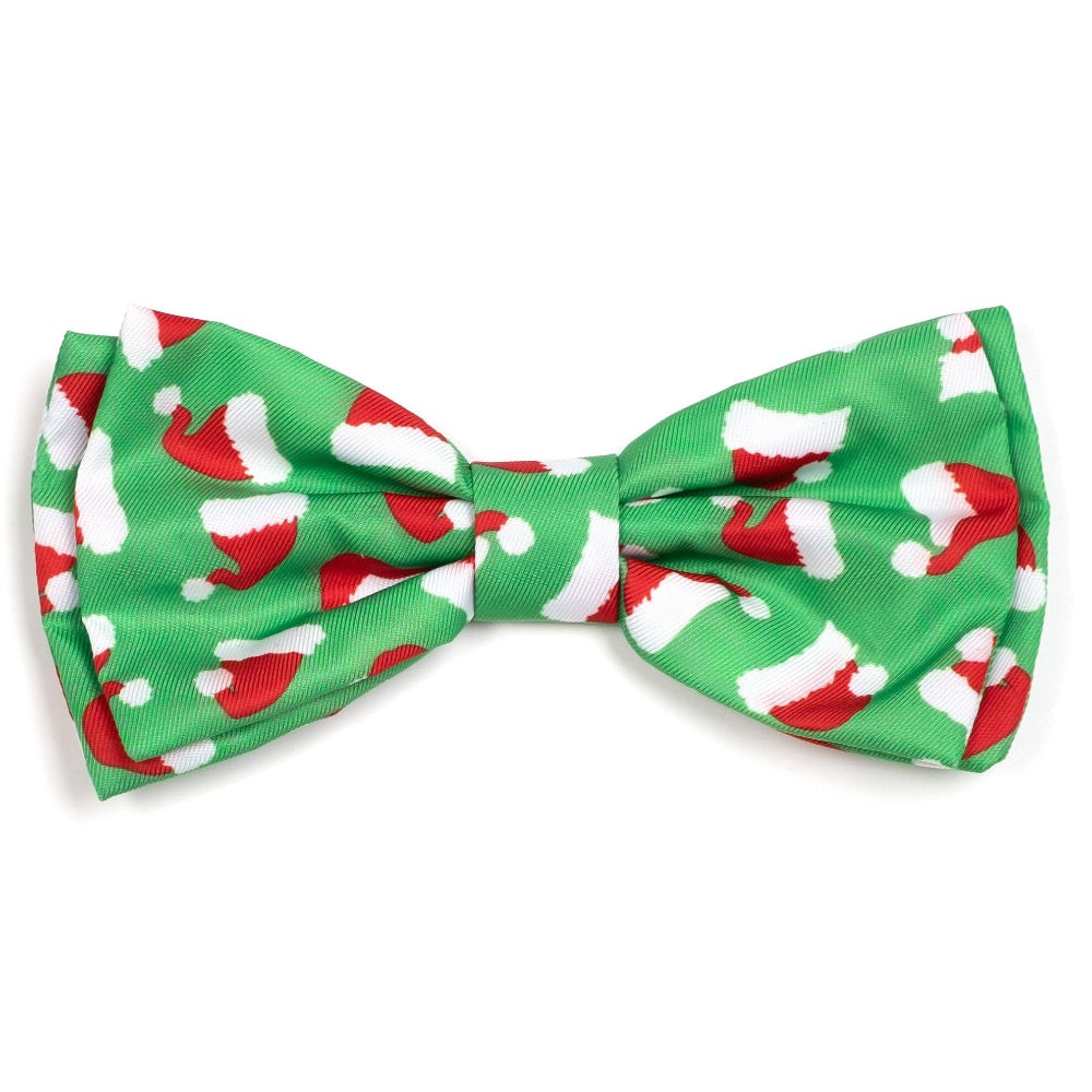 The Worthy Dog Santa Hats Bow Tie