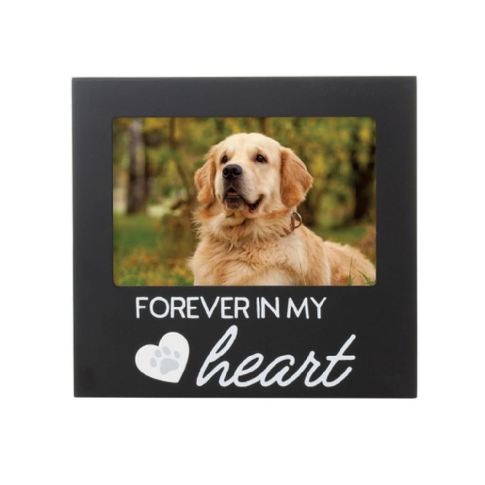 Pearhead Forever In My Heart Pet Memorial Frame, Black