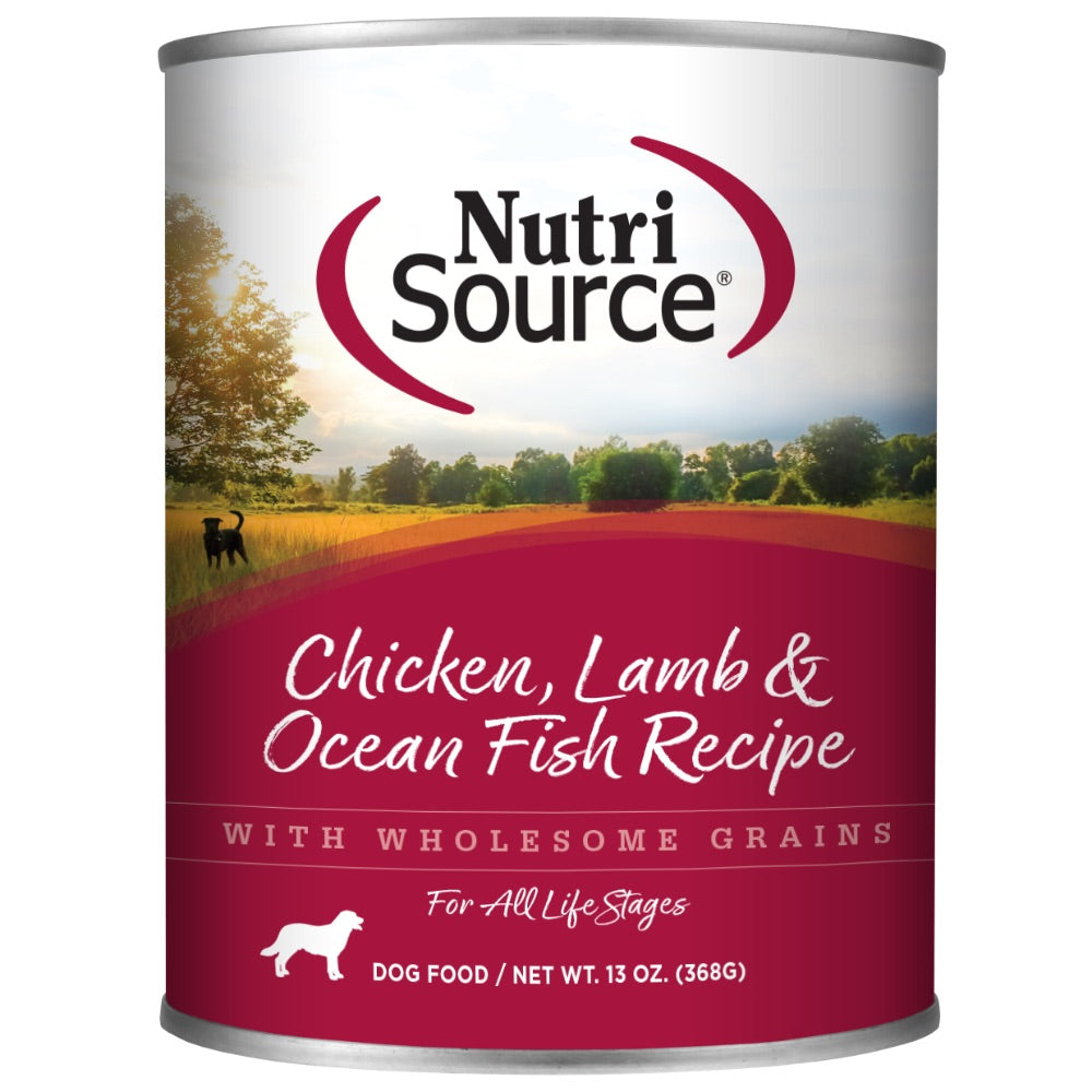 NutriSource Chicken, Lamb & Ocean Fish Canned Food Formula