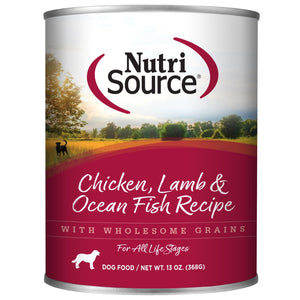 NutriSource Chicken, Lamb & Ocean Fish Canned Food Formula