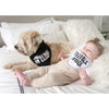 Pearhead Baby and Pet Bib Set, Black and White