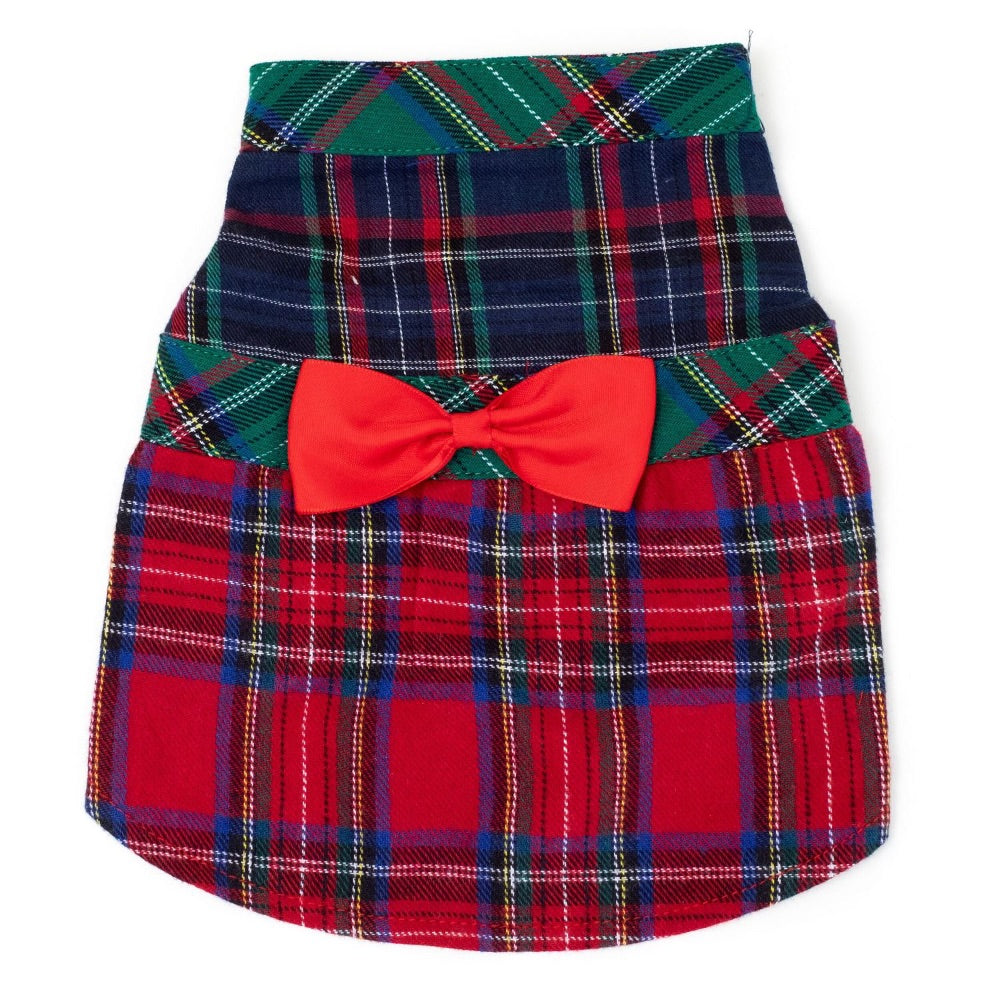 The Worthy Dog Colorblock Tartan Dress