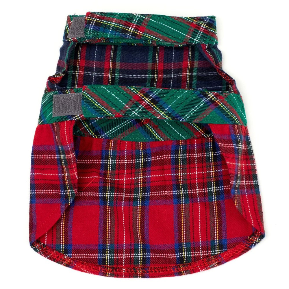 The Worthy Dog Colorblock Tartan Dress