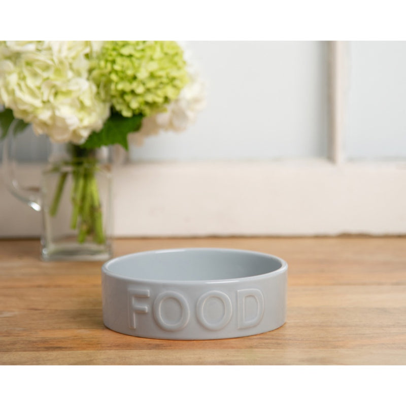 Park Life Designs Grey Classic Food Pet Bowls