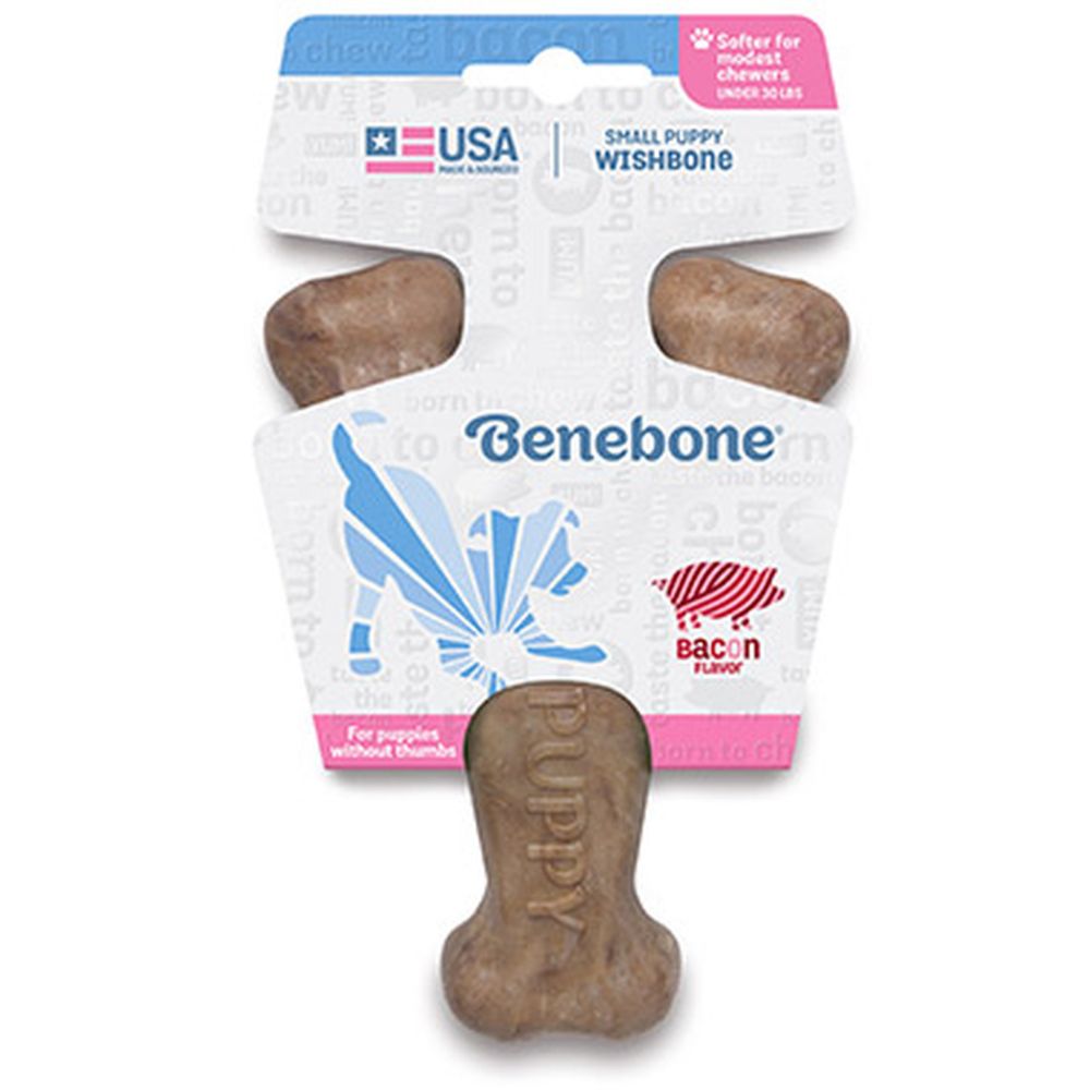 Benebone Puppy Wishbone Bacon Flavored