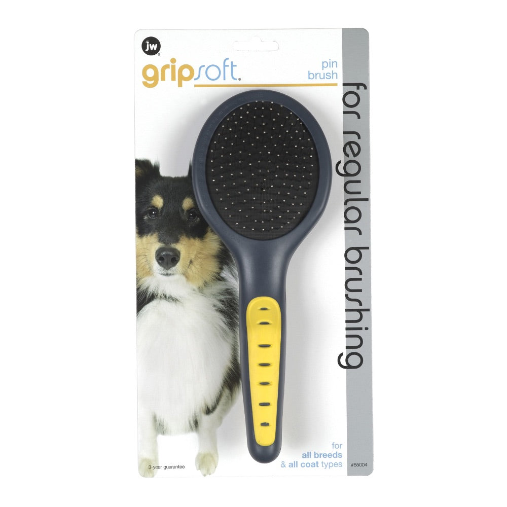 JW® GripSoft® Pin Brush - Small