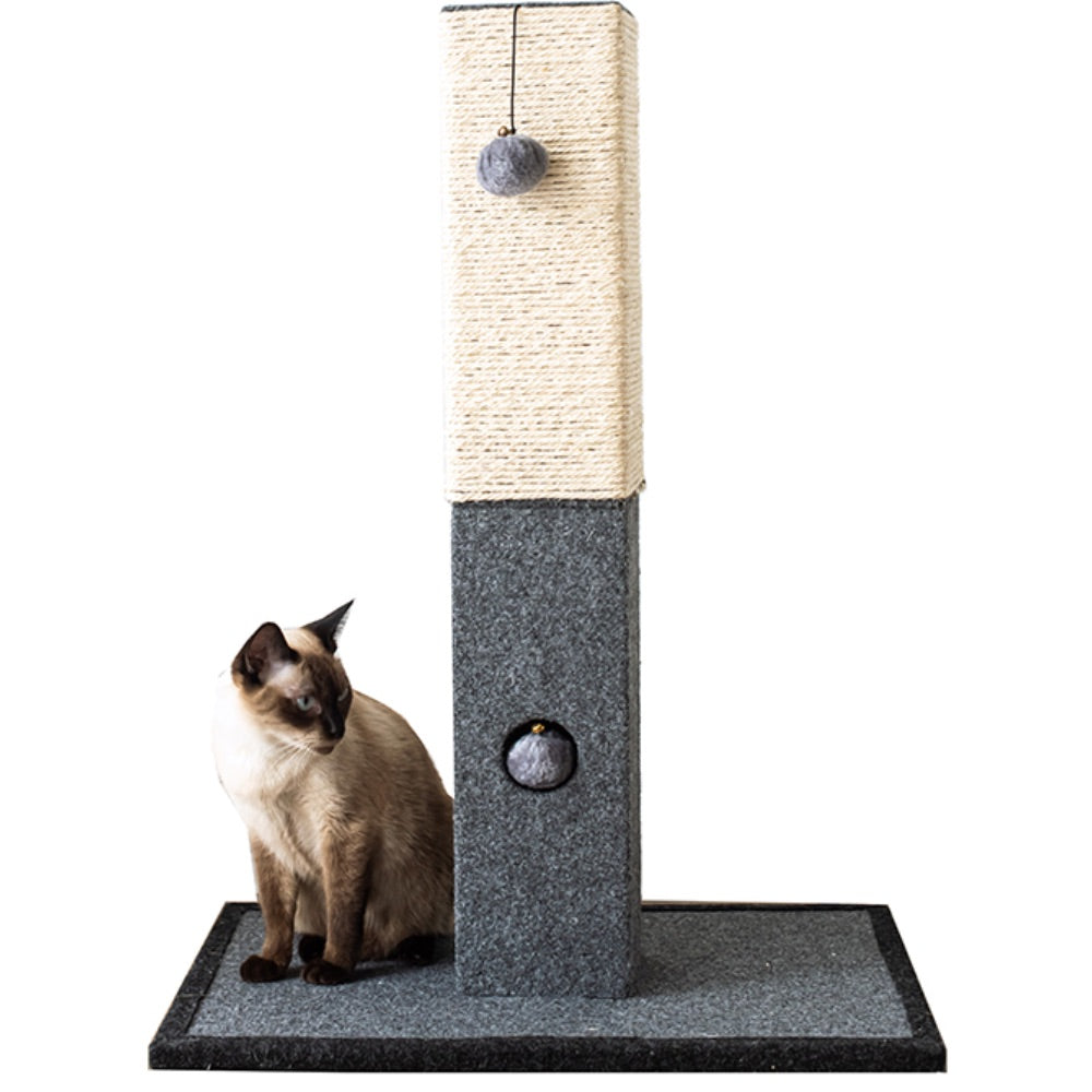Catry Large Cat Tree Cat Scratching Post with Natural Sisal Rope and Toys