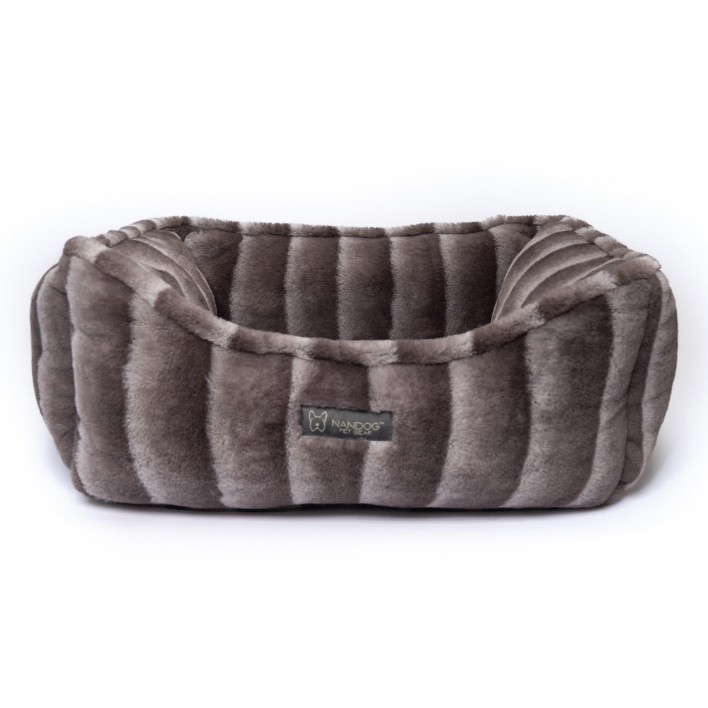 NANDOG CLOUD REVERSIBLE CHINCHILLA DOG PET BED