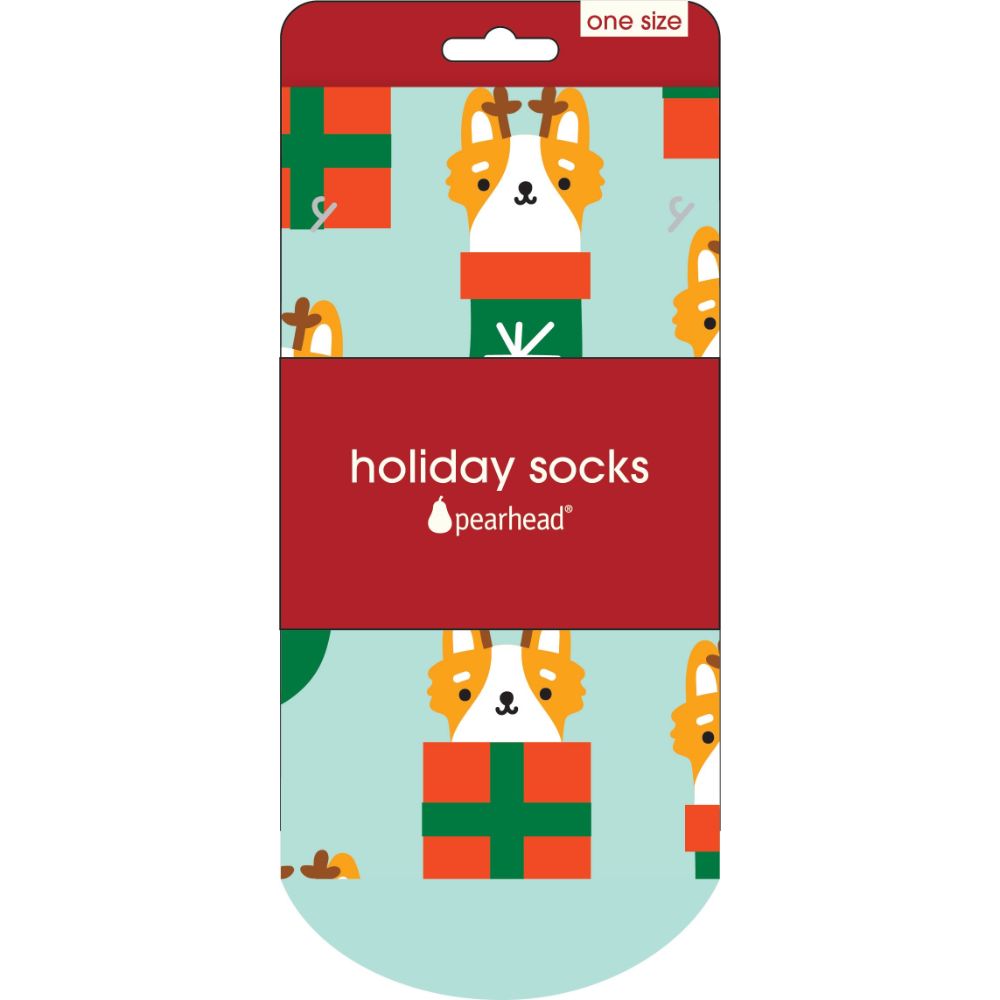 Pearhead Holiday Fox Socks