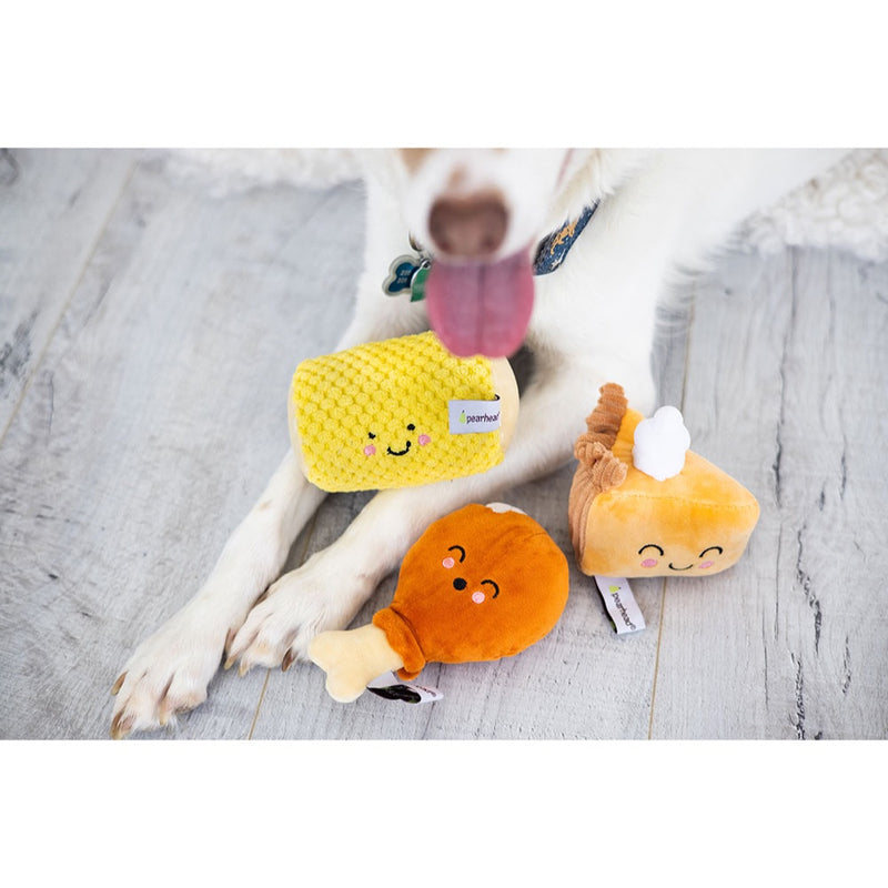 Pearhead Thanksgiving Dinner Dog Toy Set