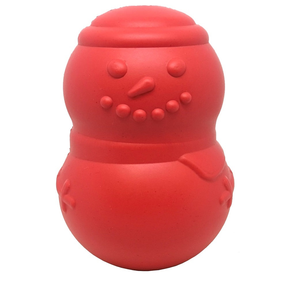 SodaPup Kick Butt Rubber Snowman Red - Large