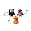 Fringe Studio Owl-O-Ween Small Plush Dog Toys Set Of 3