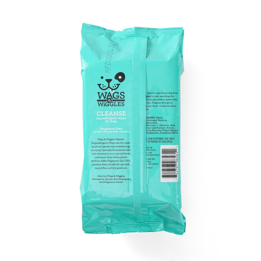 Wags & Wiggles Cleanse Hypoallergenic Wipes - 100 ct