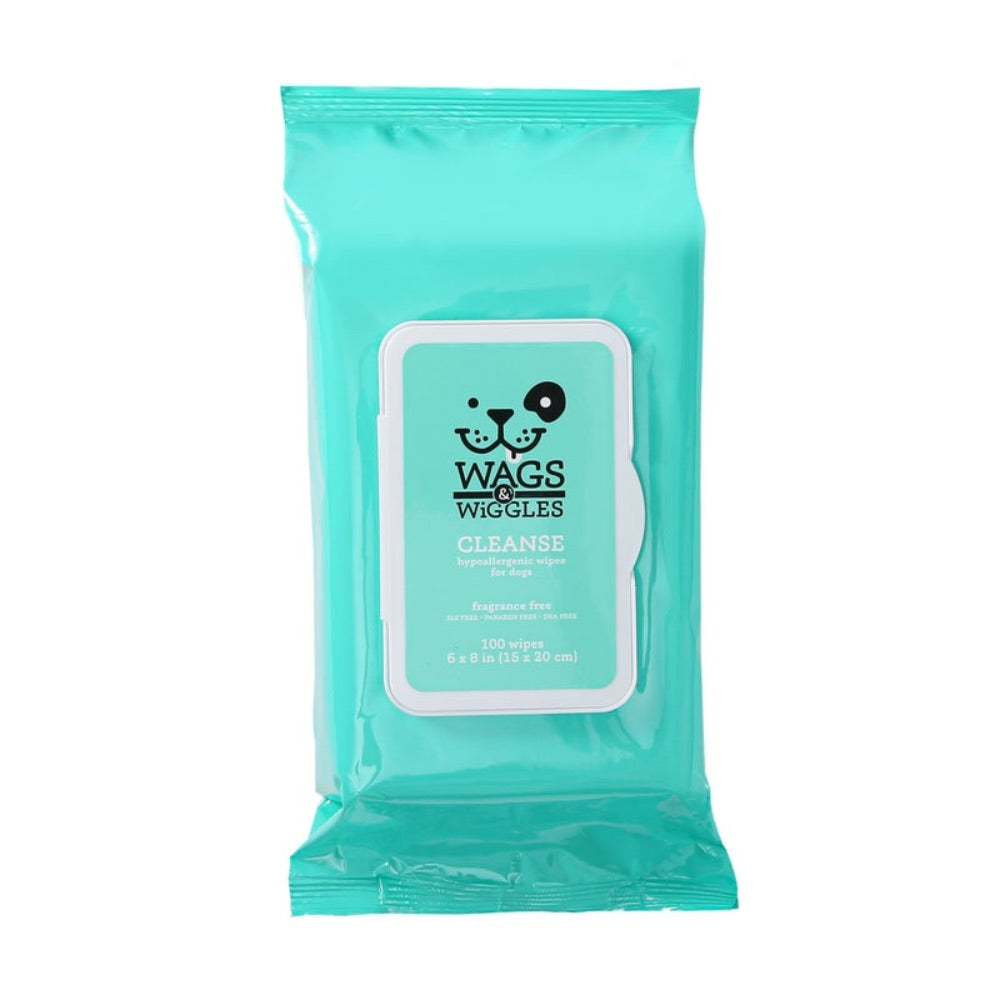 Wags & Wiggles Cleanse Hypoallergenic Wipes - 100 ct