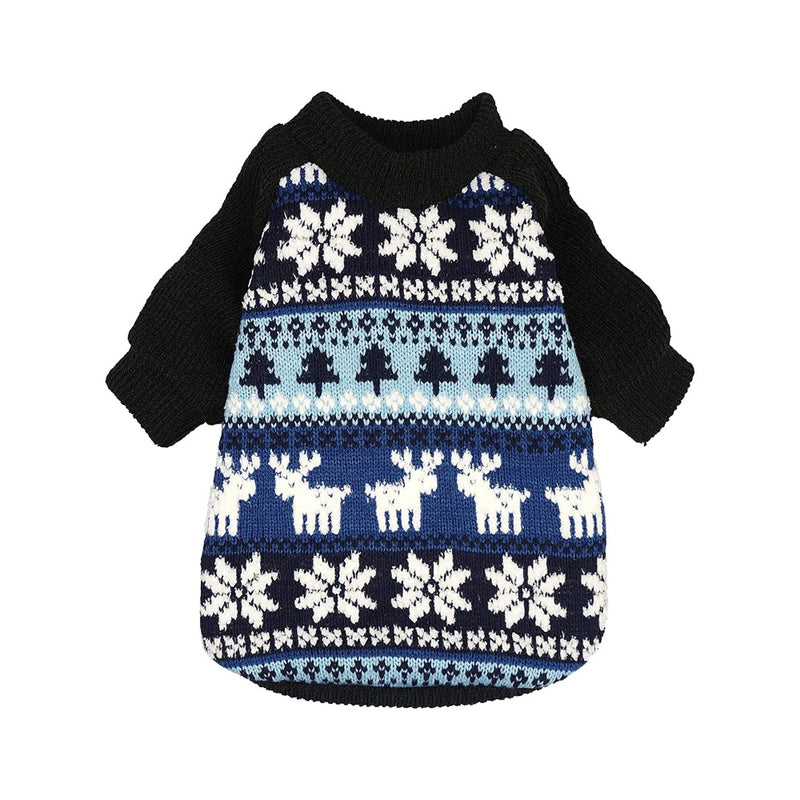 Fitwarm Snowflake Christmas Sweater - Blue