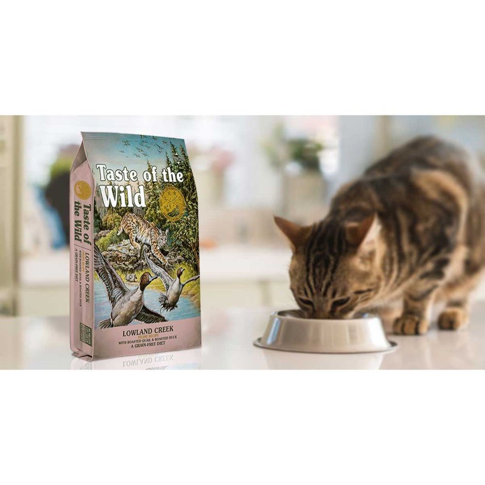 Taste Of The Wild Lowland Creek Feline Recipe with Roasted Quail & Roasted Duck 2kg