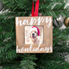Pearhead "Happy Howlidays" Wooden Photo Ornament