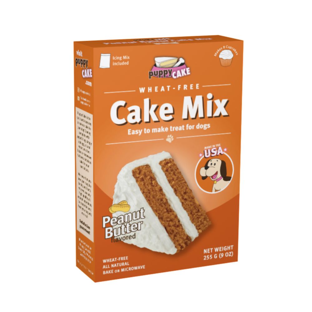 Puppy Cake Mix and Frosting - Peanut Butter (Wheat-Free)