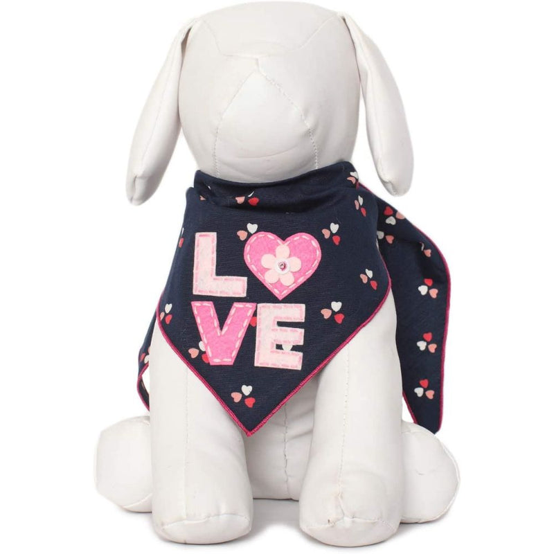 Tail Trends Love with Hearts & Flowers Valentines Bandana