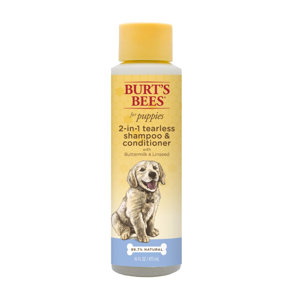 Burt's Bees™ 2-in-1 Shampoo and Conditioner for Puppies with Buttermilk & Linseed Oil, 16 Ounces