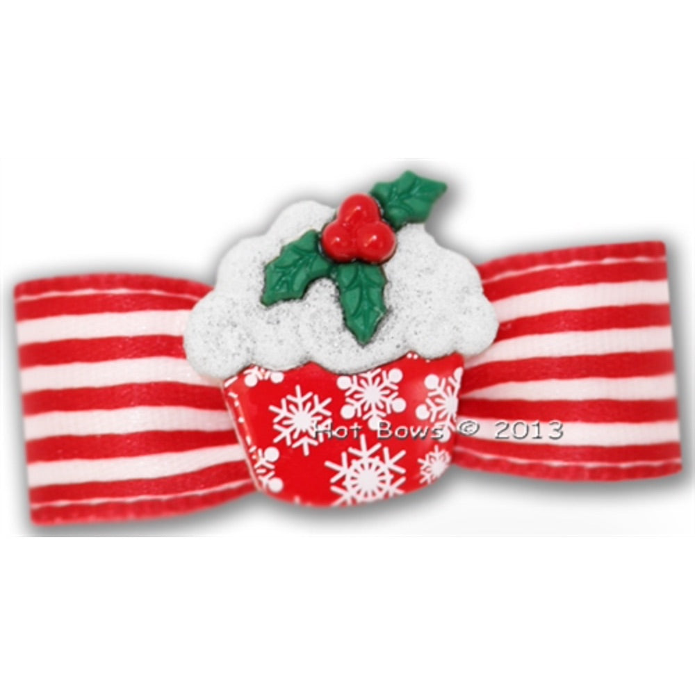 Hot Bows Snowcake Bow