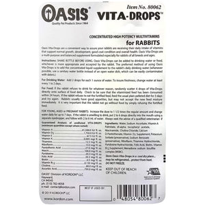 Oasis Vita Drops for Rabbits -  2 fl.oz bottle