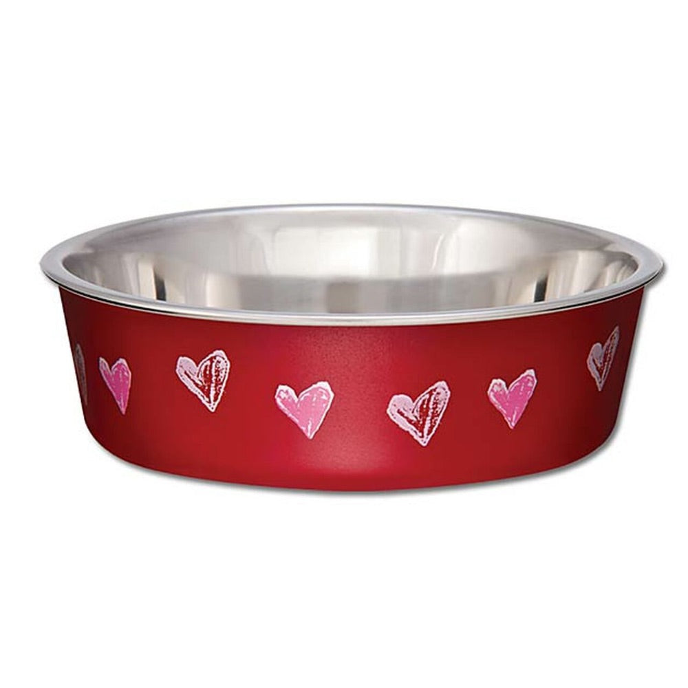 Loving Pets Bella Bowl - Valentine Red Hearts