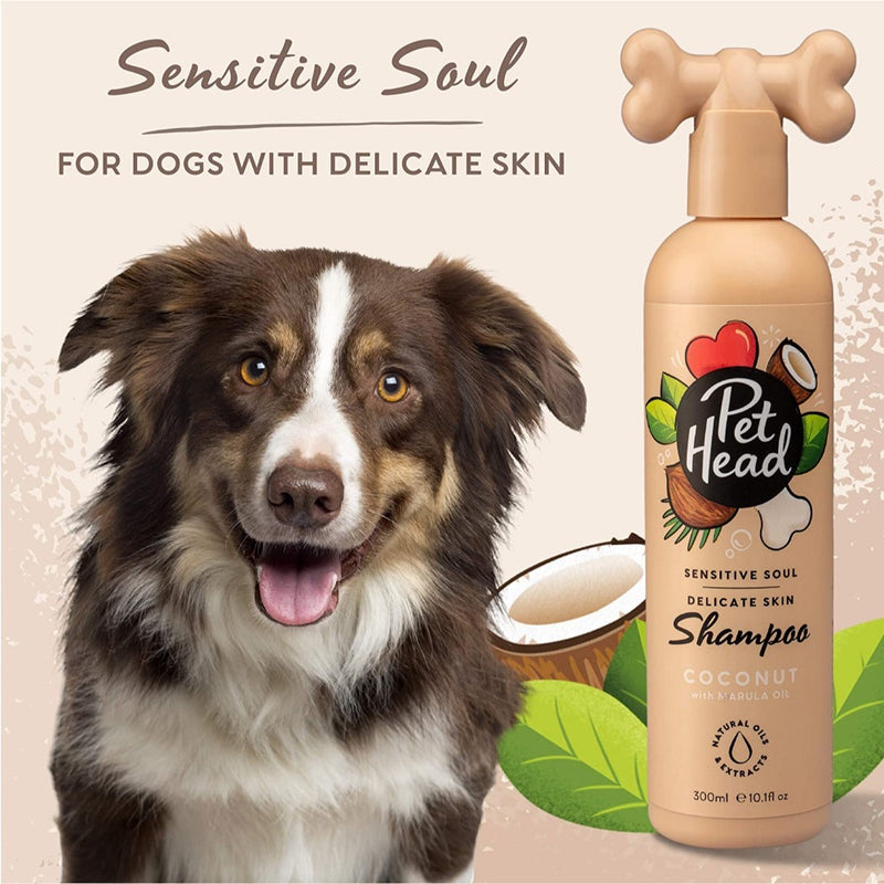 Pet Head Sensitive Soul Shampoo- Coconut Scented 16 oz.