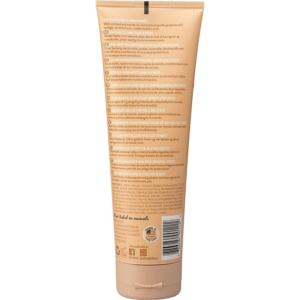 Pet Head Sensitive Soul Conditioner- Coconut Scented 8.4 oz.