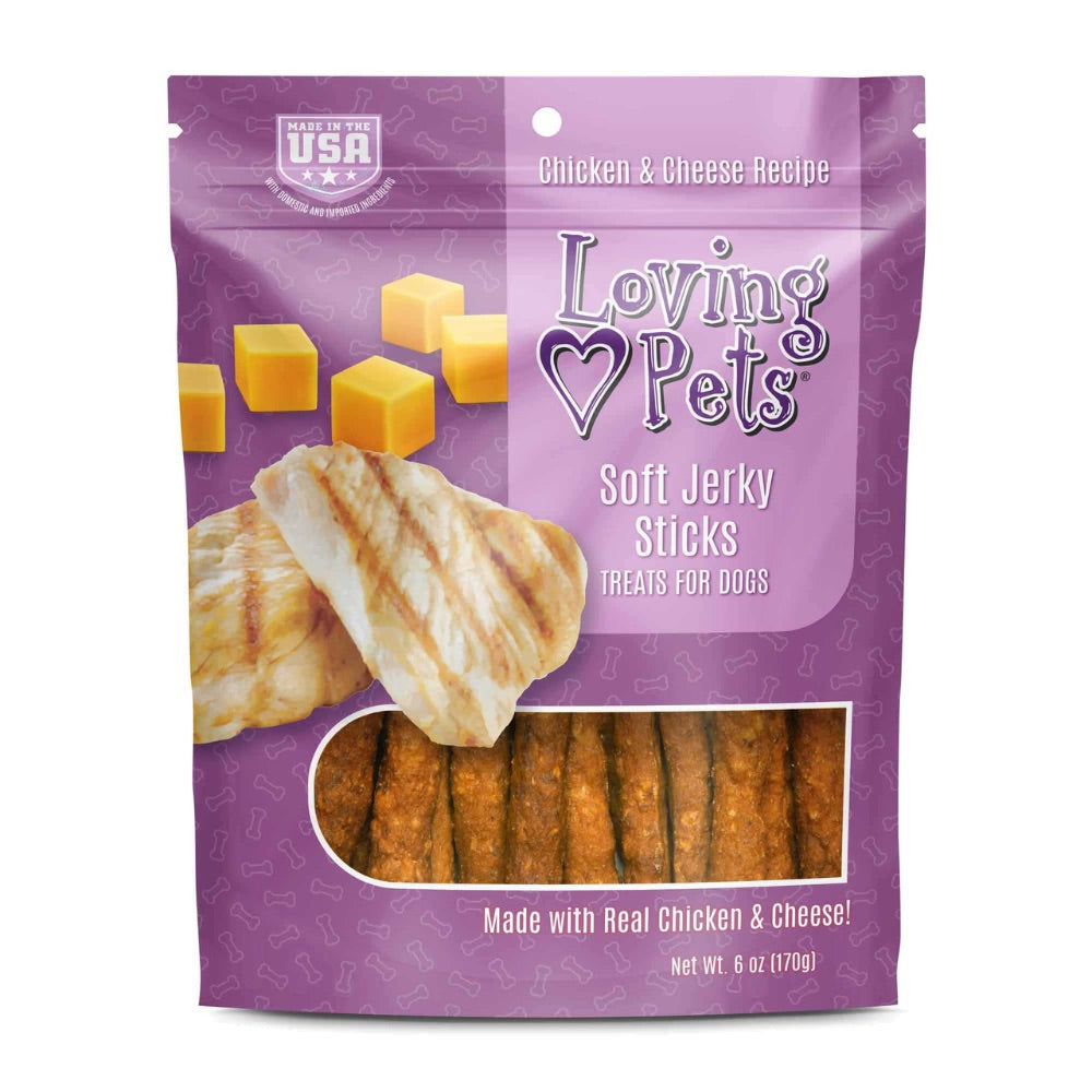 Loving Pets Chicken & Cheese Soft Jerky Sticks