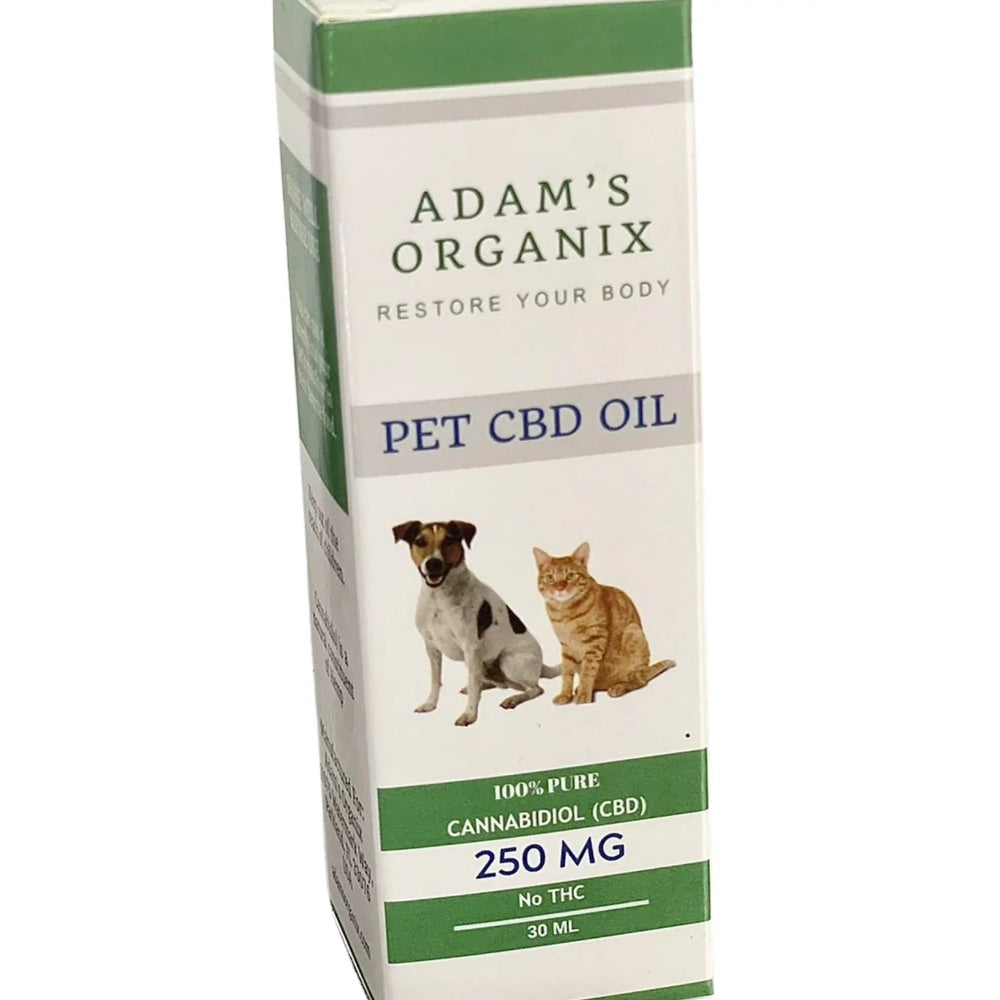 Adam's Organix 250mg Pet CBD Oil - THC FREE
