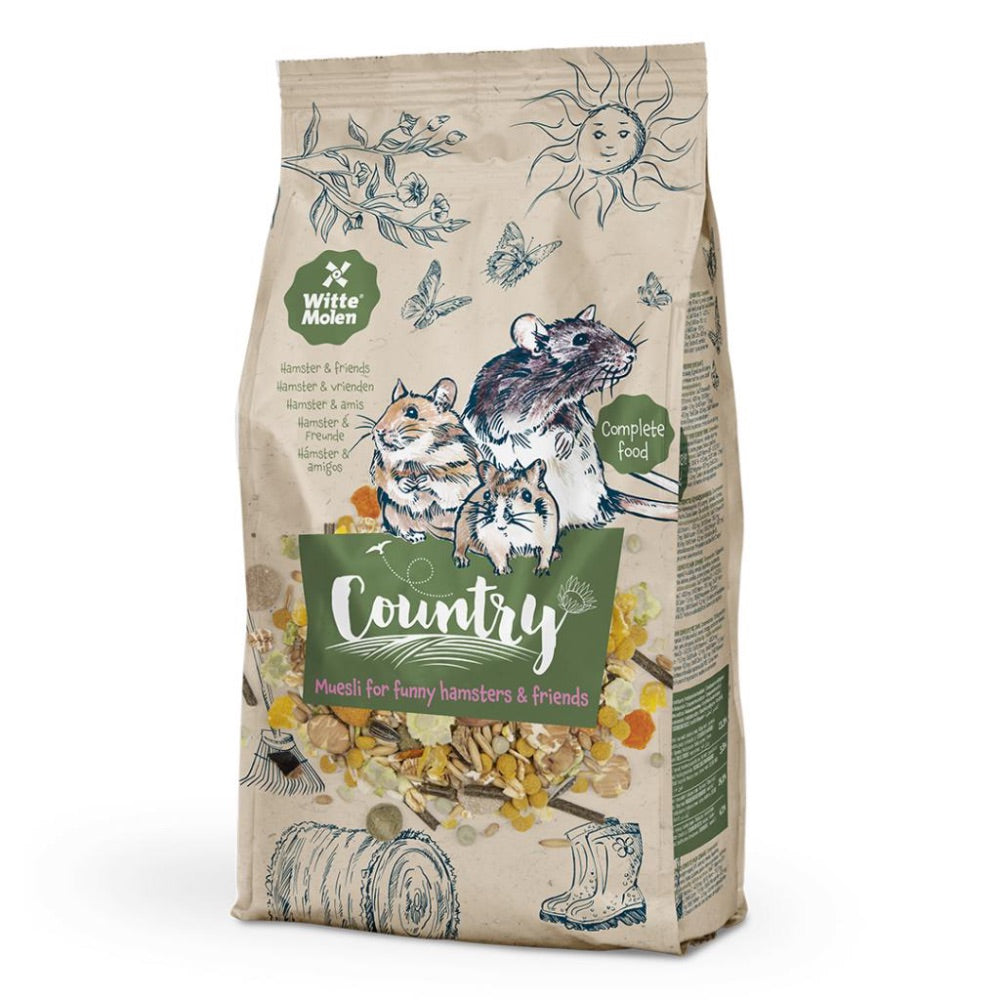 Buy 1 Get 1 Free! Witte Molen COUNTRY Hamster & Friends Mix for crazy hamsters & friends- 850g - Expiring 11th November, 2023
