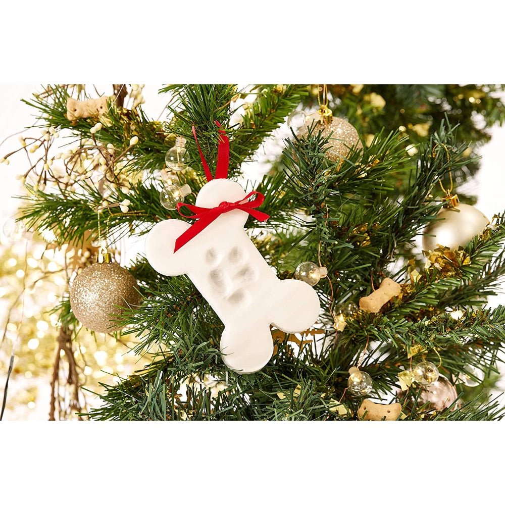 Pearhead Pawprints Keepsake Bone Ornament