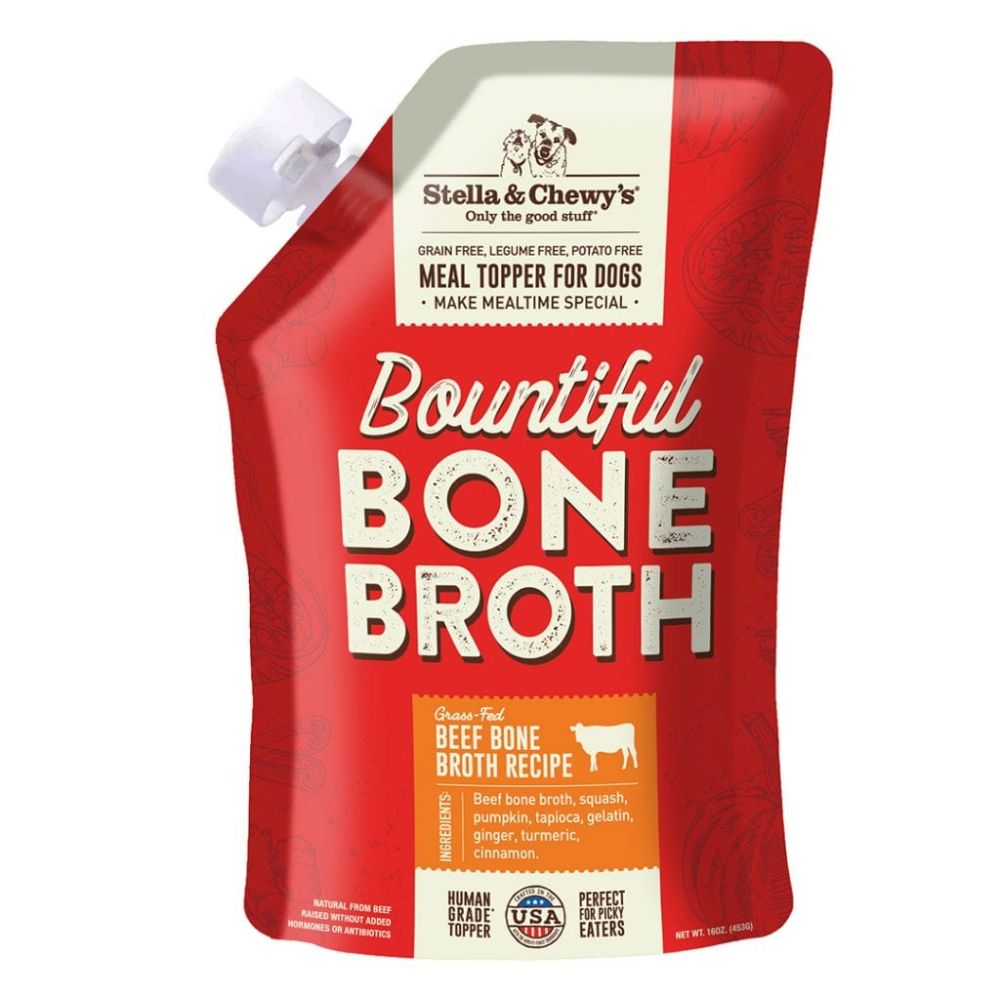 Stella & Chewy's® Grass-Fed Beef Bountiful Bone Broth Meal Topper for Dogs 16oz