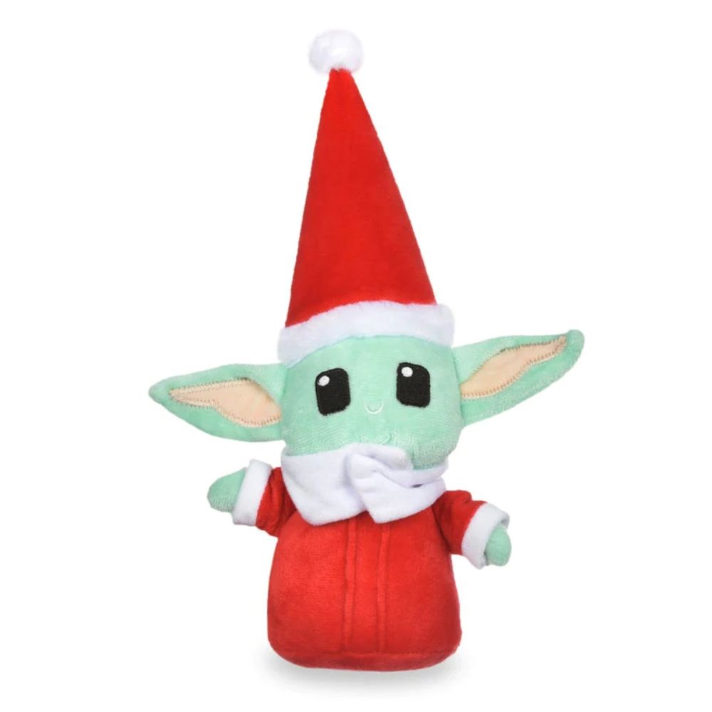 Star Wars Holiday 6" Grogu Santa Squeaker Pet Toy