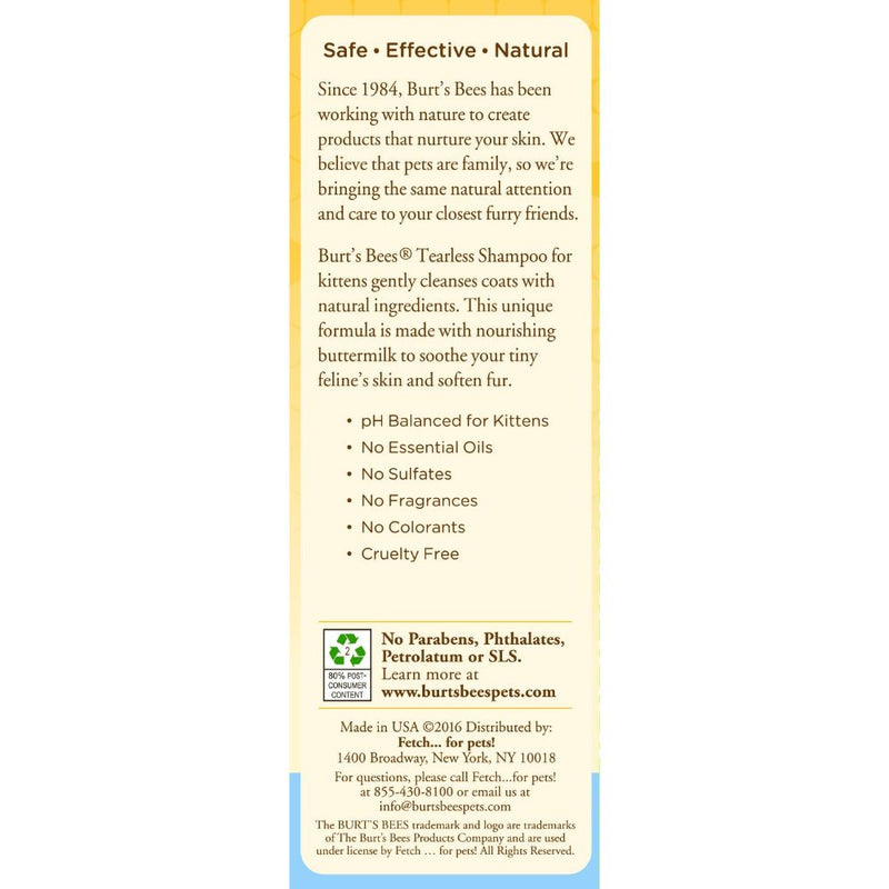 Burts Bees Tearless Kitten Shampoo