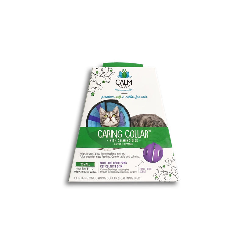 CALM PAWS CARING COLLAR W/ CALMING DISK FOR CATS - Extra Small