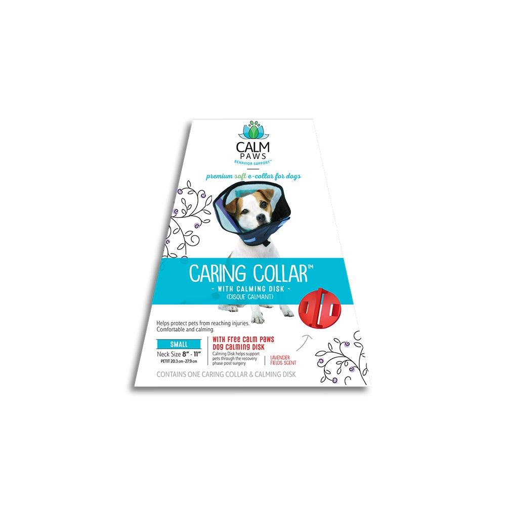 CALM PAWS CARING COLLAR W/ CALMING DISK FOR DOGS