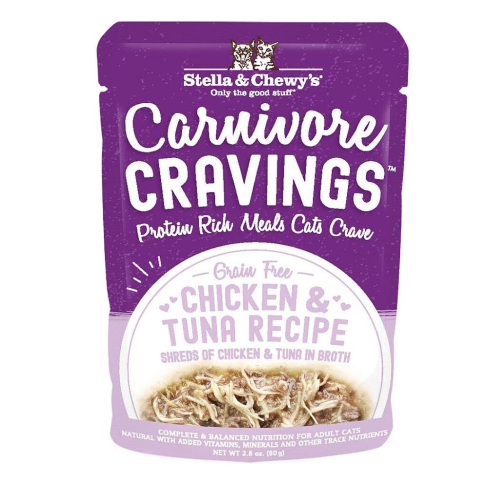 Stella & Chewy's® Carnivore Cravings™ Chicken & Tuna Recipe Cat Food 2.8oz - Expiring 19th Oct. 2023