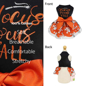 Fitwarm Hocus Pocus Y’ALL Halloween Tulle Dress