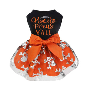 Fitwarm Hocus Pocus Y’ALL Halloween Tulle Dress