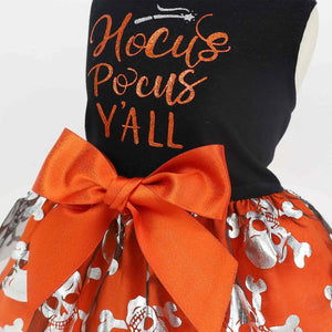 Fitwarm Hocus Pocus Y’ALL Halloween Tulle Dress