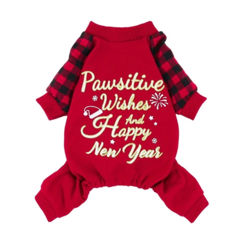 Fitwarm Pawsitive Wishes and Happy New Year Pajamas