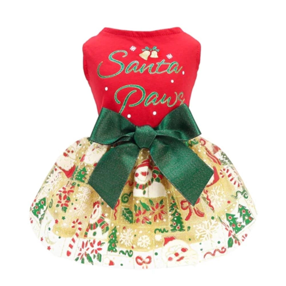 Fitwarm Santa Paws Christmas Dress