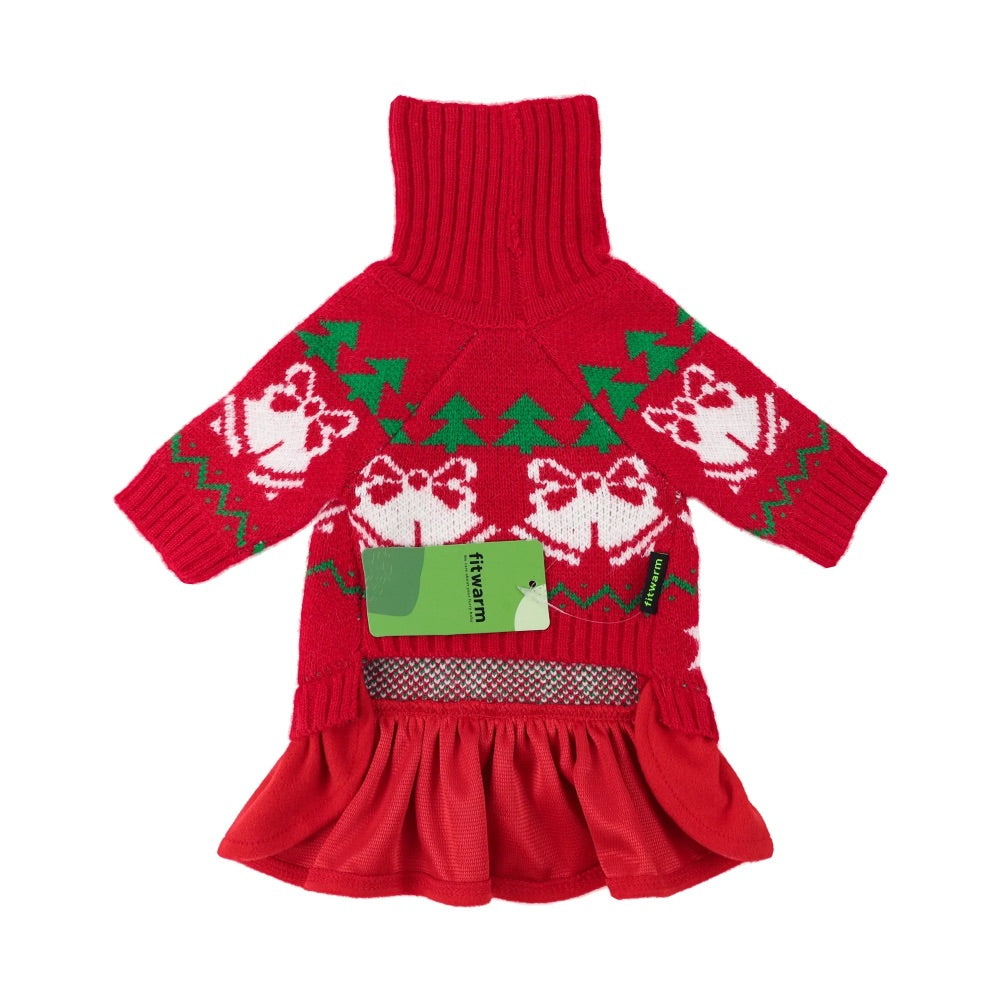 Fitwarm Christmas Turtleneck Sweater Dress