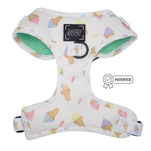 Sassy Woof Adjustable Harness - Ice cream